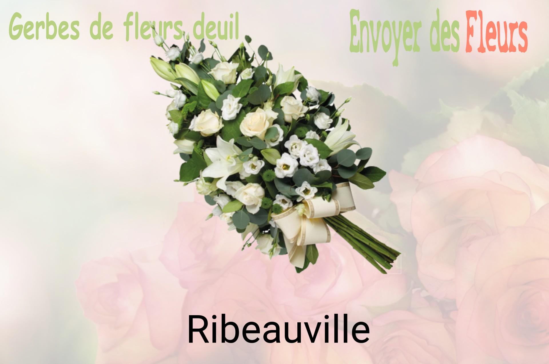 Gerbe de fleurs de deuil livrée à Ribeauville